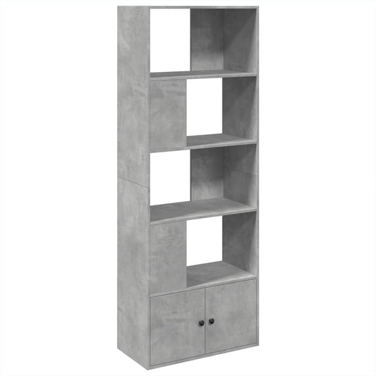 Bookcase Concrete Grey 70x36x189 cm Engineered Wood Bookcase Concrete Grey 70x36x189 cm Engineered Wood