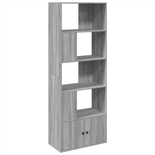 Bookcase Grey Sonoma 70x36x189 cm Engineered Wood Bookcase Grey Sonoma 70x36x189 cm Engineered Wood