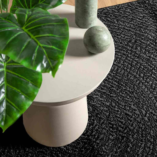 Rug ZIZUR Anthracite 160x230 cm Jute Look Indoor and Outdoor Rug ZIZUR Anthracite 160x230 cm Jute Look Indoor and Outdoor