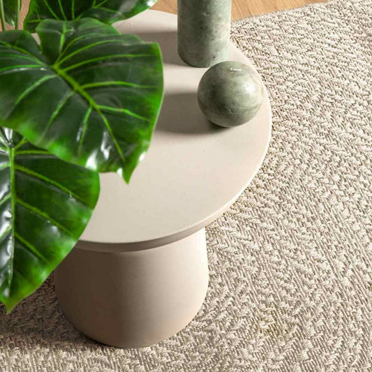 Rug ZIZUR Cream 160x230 cm Jute Look Indoor and Outdoor Rug ZIZUR Cream 160x230 cm Jute Look Indoor and Outdoor