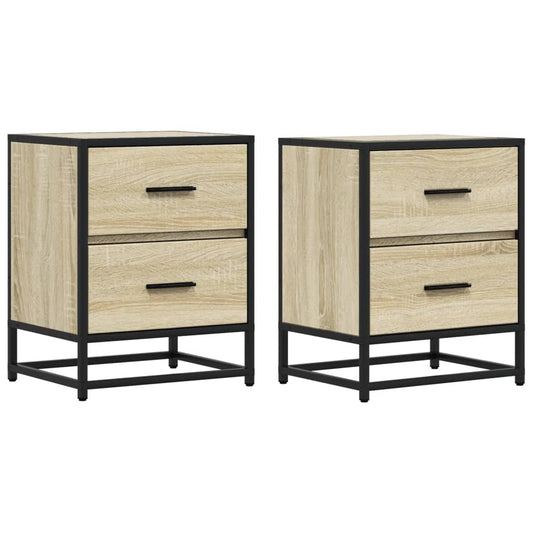 Bedside Cabinets 2 pcs Sonoma Oak 40x31x50 cm Engineered Wood Bedside Cabinets 2 pcs Sonoma Oak 40x31x50 cm Engineered Wood