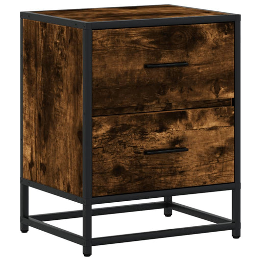 Bedside Cabinet Smoked Oak 40x31x50 cm Engineered Wood Bedside Cabinet Smoked Oak 40x31x50 cm Engineered Wood