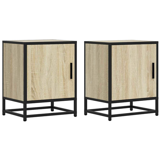 Bedside Cabinets 2 pcs Sonoma Oak 40x31x50 cm Bedside Cabinets 2 pcs Sonoma Oak 40x31x50 cm