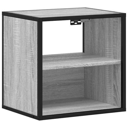 Wall-mounted Bedside Cabinet Grey Sonoma 40x31x39.5 cm Wall-mounted Bedside Cabinet Grey Sonoma 40x31x39.5 cm