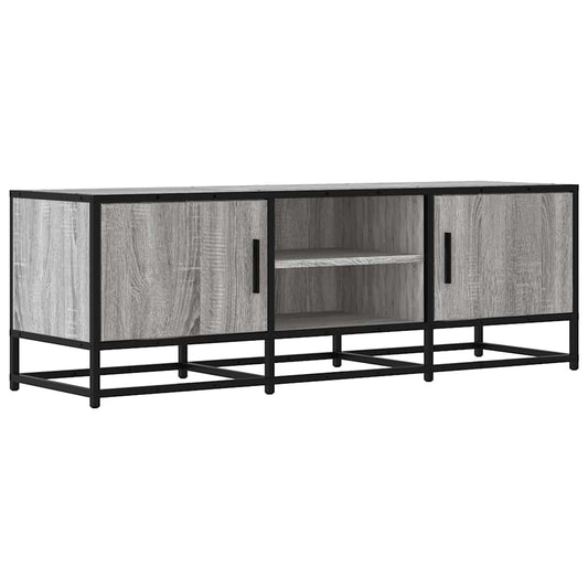 TV Cabinet Grey Sonoma 120x35x41 cm Engineered Wood and Metal TV Cabinet Grey Sonoma 120x35x41 cm Engineered Wood and Metal