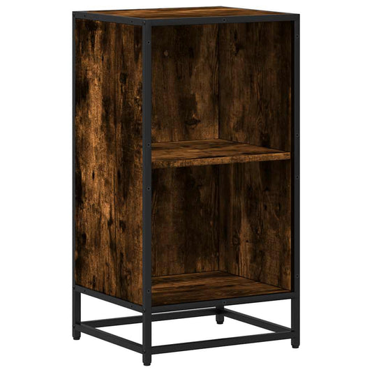 Book Cabinet Smoked Oak 40x35x76 cm Engineered Wood Book Cabinet Smoked Oak 40x35x76 cm Engineered Wood