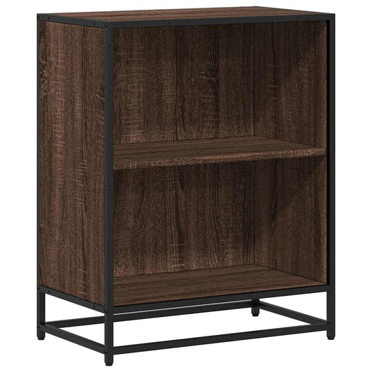 Book Cabinet Brown Oak 60x35x76 cm Engineered Wood Book Cabinet Brown Oak 60x35x76 cm Engineered Wood