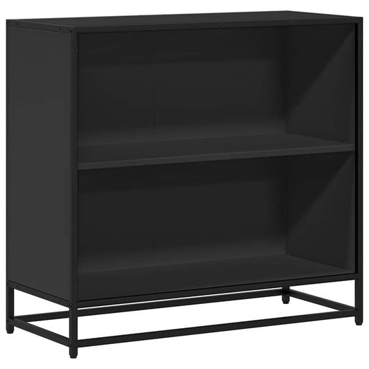 Book Cabinet Black 80,5x35x76 cm Engineered Wood Book Cabinet Black 80,5x35x76 cm Engineered Wood