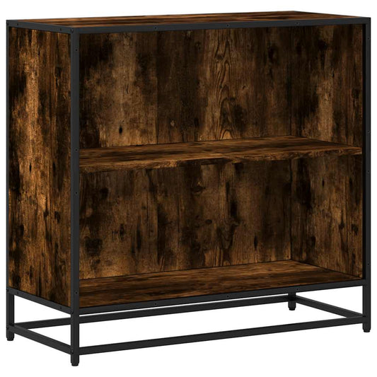 Book Cabinet Smoked Oak 80,5x35x76 cm Engineered Wood Book Cabinet Smoked Oak 80,5x35x76 cm Engineered Wood