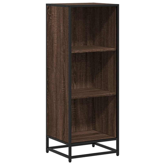 Book Cabinet Brown Oak 40x35x107,5 cm Engineered Wood Book Cabinet Brown Oak 40x35x107,5 cm Engineered Wood