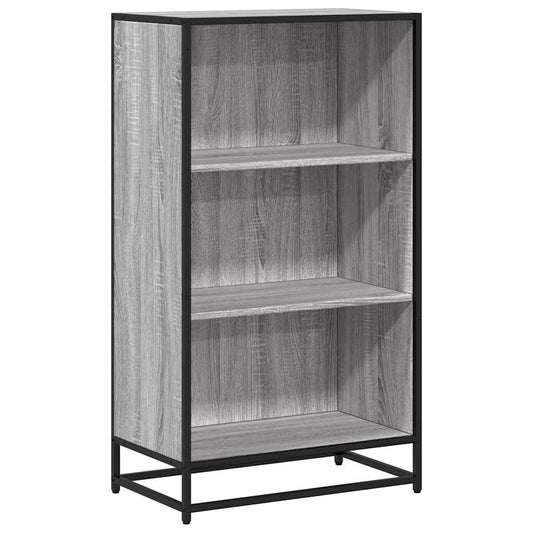 Book Cabinet Grey Sonoma 60x35x107,5 cm Engineered Wood Book Cabinet Grey Sonoma 60x35x107,5 cm Engineered Wood