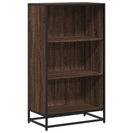 Book Cabinet Brown Oak 60x35x107,5 cm Engineered Wood Book Cabinet Brown Oak 60x35x107,5 cm Engineered Wood