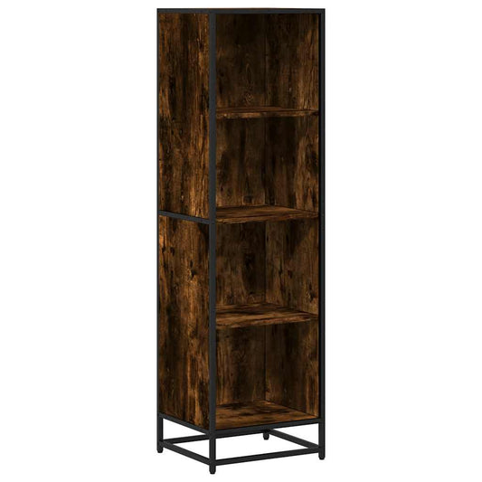Book Cabinet Smoked Oak 40x35x139 cm Engineered Wood Book Cabinet Smoked Oak 40x35x139 cm Engineered Wood
