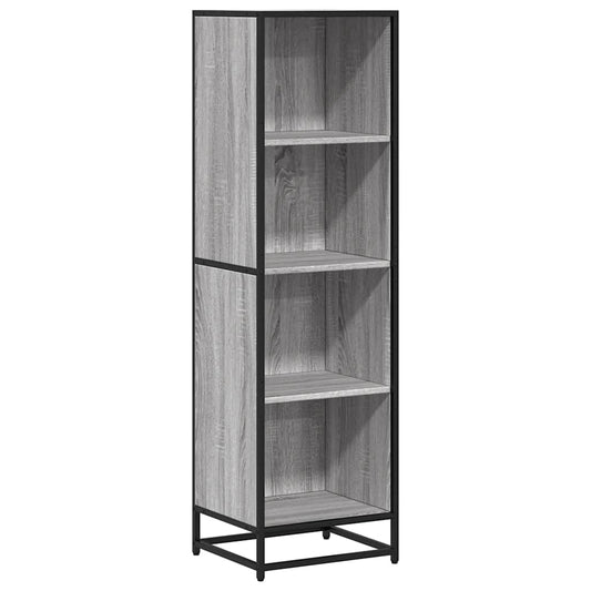 Book Cabinet Grey Sonoma 40x35x139 cm Engineered Wood Book Cabinet Grey Sonoma 40x35x139 cm Engineered Wood