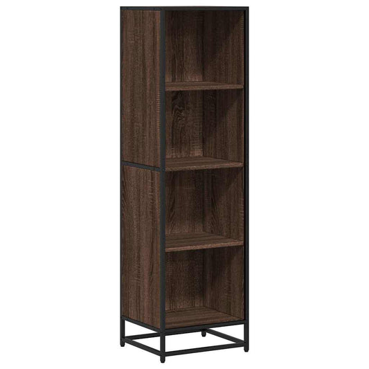 Book Cabinet Brown Oak 40x35x139 cm Engineered Wood Book Cabinet Brown Oak 40x35x139 cm Engineered Wood