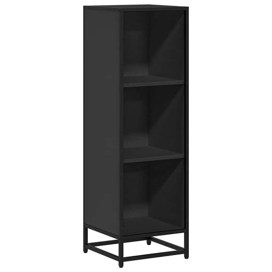 Book Cabinet Black 33.5x33x107.5 cm Engineered Wood Book Cabinet Black 33.5x33x107.5 cm Engineered Wood
