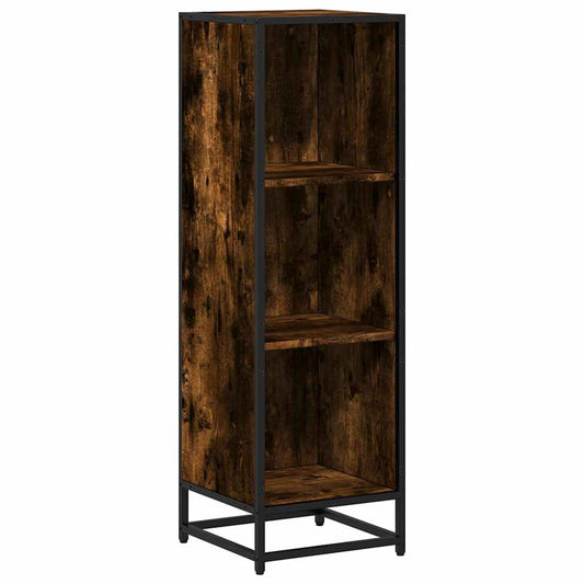 Book Cabinet Smoked Oak 33.5x33x107.5 cm Engineered Wood Book Cabinet Smoked Oak 33.5x33x107.5 cm Engineered Wood