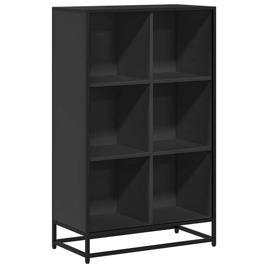 Book Cabinet Black 65.5x33x107.5 cm Engineered Wood Book Cabinet Black 65.5x33x107.5 cm Engineered Wood