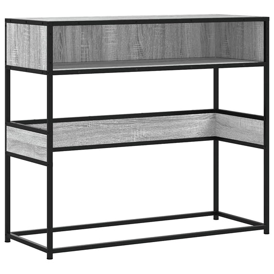 Console Table Grey Sonoma 90x35x80 cm Engineered Wood Console Table Grey Sonoma 90x35x80 cm Engineered Wood