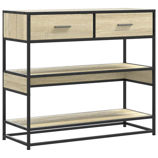 Console Table Sonoma Oak 90x35x80 cm Engineered Wood Console Table Sonoma Oak 90x35x80 cm Engineered Wood