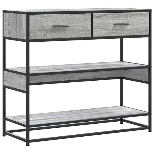 Console Table Grey Sonoma 90x35x80 cm Engineered Wood Console Table Grey Sonoma 90x35x80 cm Engineered Wood