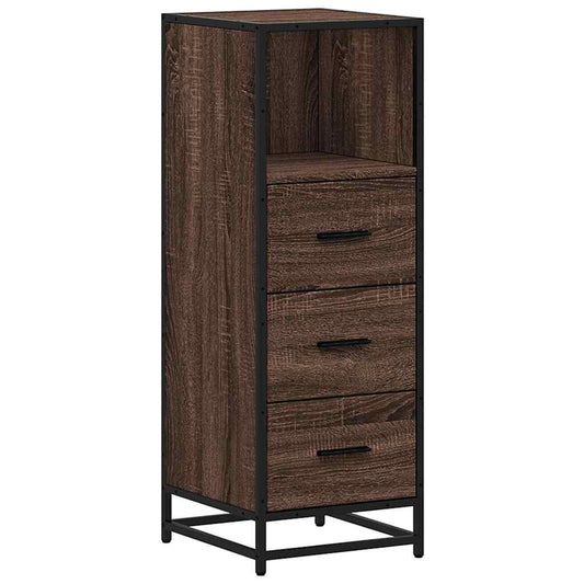 Bathroom Cabinet Brown Oak 35x37.5x100 cm Engineered Wood Bathroom Cabinet Brown Oak 35x37.5x100 cm Engineered Wood
