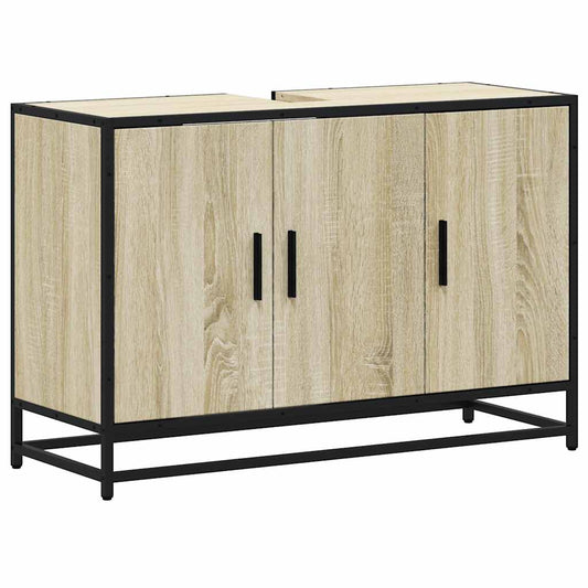 Bathroom Sink Cabinet Sonoma Oak 90x33x60 cm Engineered Wood Bathroom Sink Cabinet Sonoma Oak 90x33x60 cm Engineered Wood