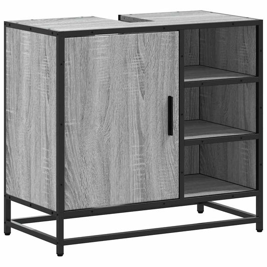 Bathroom Sink Cabinet Grey Sonoma 65x33x60 cm Engineered Wood Bathroom Sink Cabinet Grey Sonoma 65x33x60 cm Engineered Wood