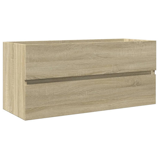 Bathroom Sink Cabinet Sonoma Oak 100x38.5x45 cm Engineered Wood Bathroom Sink Cabinet Sonoma Oak 100x38.5x45 cm Engineered Wood