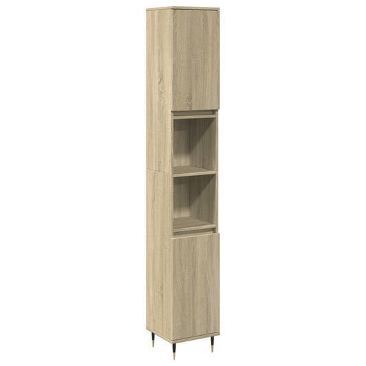 Bathroom Cabinet Sonoma Oak 30x30x190cm Engineered Wood Bathroom Cabinet Sonoma Oak 30x30x190cm Engineered Wood