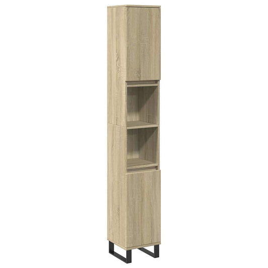 Bathroom Cabinet Sonoma Oak 30x30x190cm Engineered Wood Bathroom Cabinet Sonoma Oak 30x30x190cm Engineered Wood
