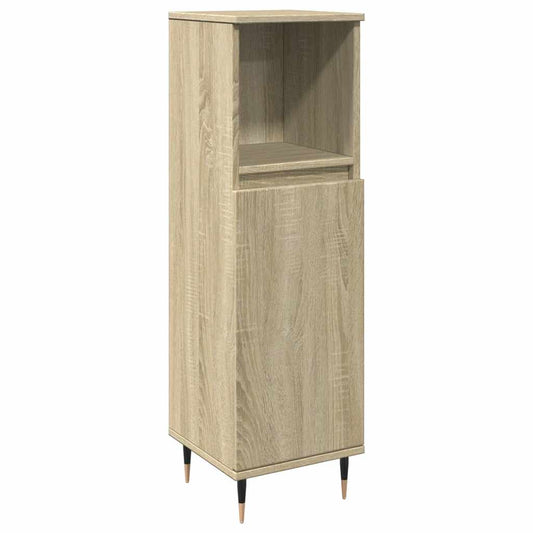 Bathroom Cabinet Sonoma Oak 30x30x100 cm Engineered Wood Bathroom Cabinet Sonoma Oak 30x30x100 cm Engineered Wood