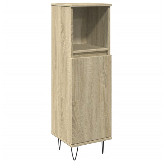 Bathroom Cabinet Sonoma Oak 30x30x100 cm Engineered Wood Bathroom Cabinet Sonoma Oak 30x30x100 cm Engineered Wood