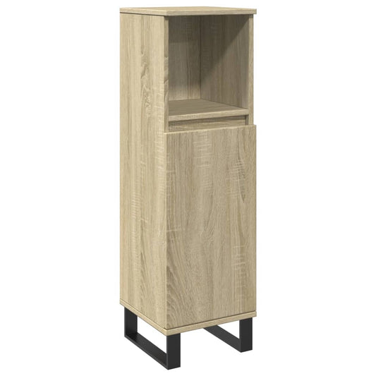 Bathroom Cabinet Sonoma Oak 30x30x100 cm Engineered Wood Bathroom Cabinet Sonoma Oak 30x30x100 cm Engineered Wood