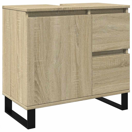 Bathroom Cabinet Sonoma Oak 65x33x60 cm Engineered Wood Bathroom Cabinet Sonoma Oak 65x33x60 cm Engineered Wood