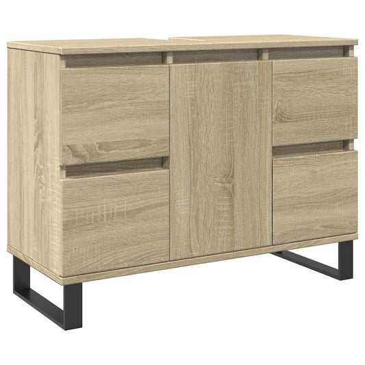 Bathroom Cabinet Sonoma Oak 80x33x60 cm Engineered Wood Bathroom Cabinet Sonoma Oak 80x33x60 cm Engineered Wood
