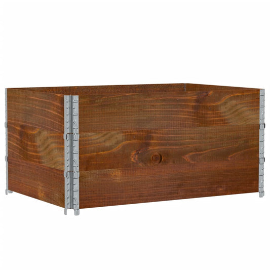 Pallet Collars 3 pcs Brown 120x80 cm Solid Wood Pine Pallet Collars 3 pcs Brown 120x80 cm Solid Wood Pine
