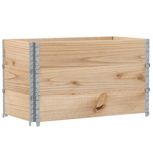 Pallet Collars 3 pcs 100x50 cm Solid Wood Pine Pallet Collars 3 pcs 100x50 cm Solid Wood Pine