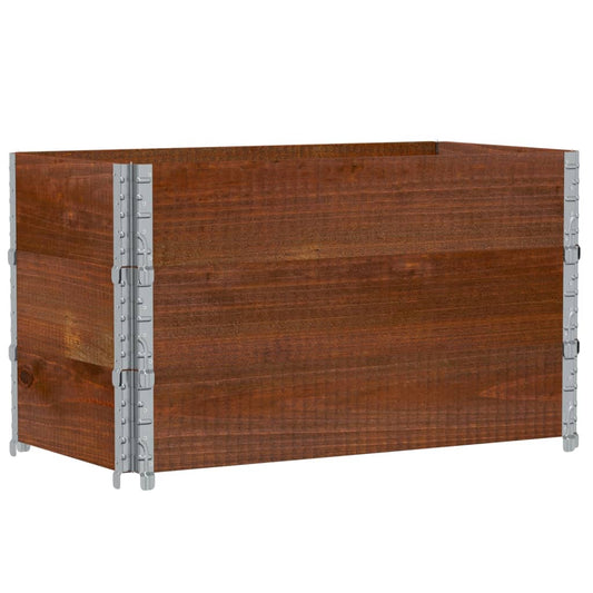 Pallet Collars 3 pcs Brown 100x50 cm Solid Wood Pine Pallet Collars 3 pcs Brown 100x50 cm Solid Wood Pine