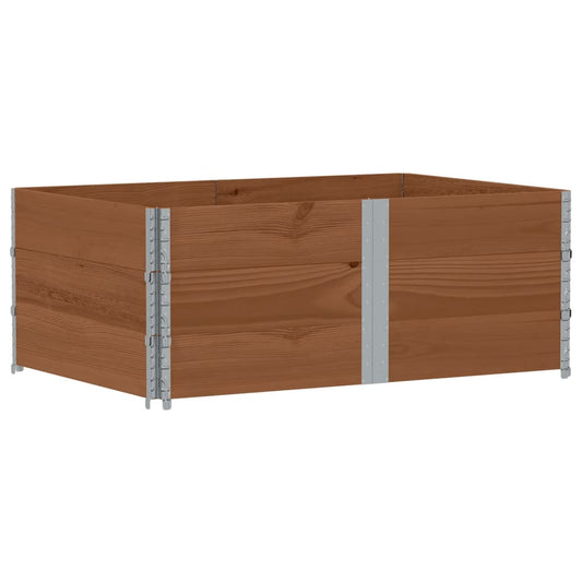 Pallet Collars 3 pcs Brown 150x100 cm Solid Wood Pine Pallet Collars 3 pcs Brown 150x100 cm Solid Wood Pine