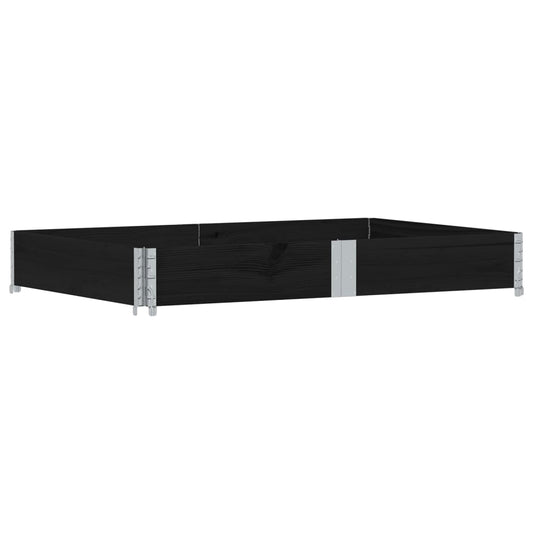 Garden Planter Black 150x100 cm Solid Wood Pine Garden Planter Black 150x100 cm Solid Wood Pine