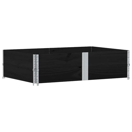 Garden Planter Black 150x100 cm Solid Wood Pine Garden Planter Black 150x100 cm Solid Wood Pine