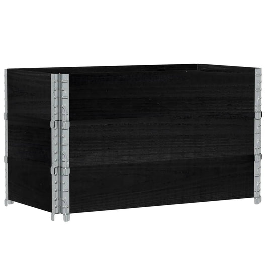 Garden Planter Black 100x50 cm Solid Wood Pine Garden Planter Black 100x50 cm Solid Wood Pine