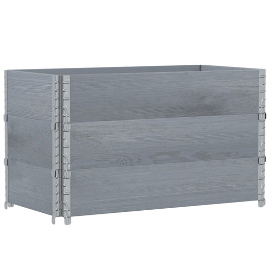 Garden Planter Grey 100x50 cm Solid Wood Pine Garden Planter Grey 100x50 cm Solid Wood Pine