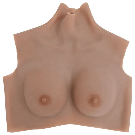 Silicone Breastplate Tan B Cup Silicone Breastplate Tan B Cup