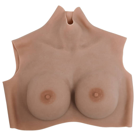 Silicone Breastplate Tan D Cup Silicone Breastplate Tan D Cup