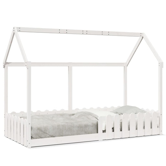 Kids' House Bed Frame without Mattress White 90x200 cm Kids' House Bed Frame without Mattress White 90x200 cm