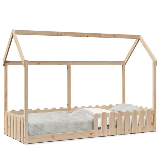 Kids' House Bed Frame without Mattress 80x200 cm Solid Wood Pine Kids' House Bed Frame without Mattress 80x200 cm Solid Wood Pine
