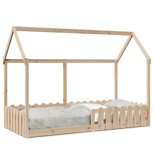 Kids' House Bed Frame without Mattress 90x190 cm Single Solid Wood Pine Kids' House Bed Frame without Mattress 90x190 cm Single Solid Wood Pine