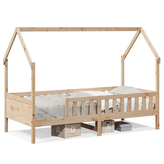 Kids' House Bed Frame without Mattress 90x190 cm Single Pine Kids' House Bed Frame without Mattress 90x190 cm Single Pine